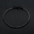 Stainless Steel Golden Black Chain Bracelet