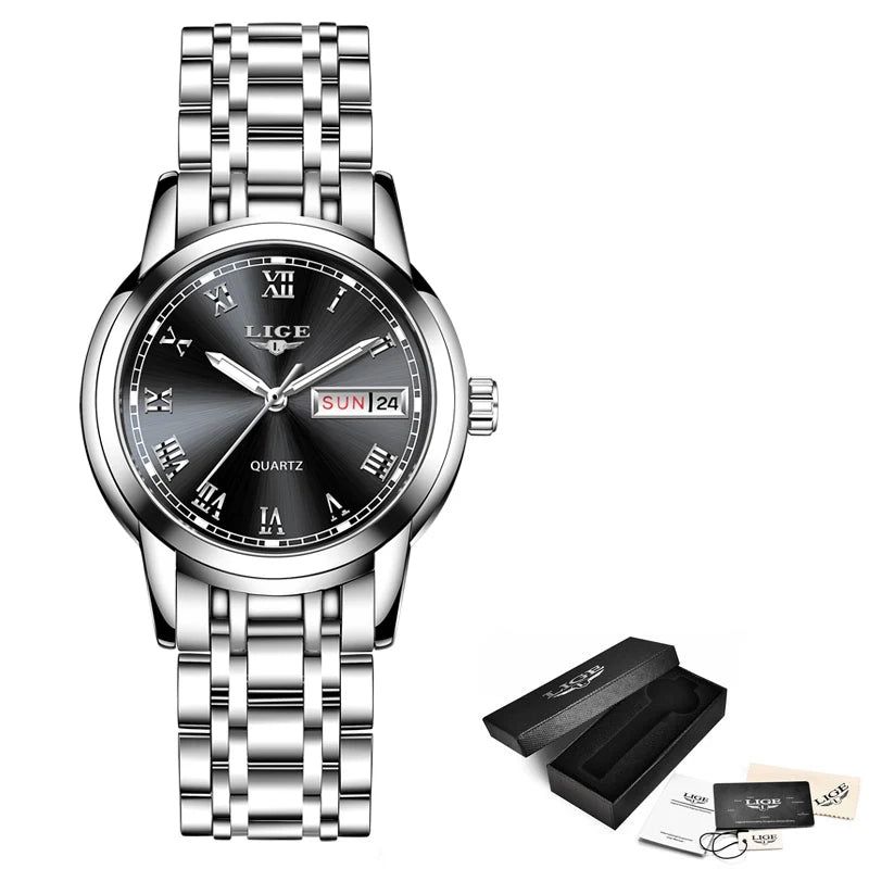 LIGE Gold Watch Women