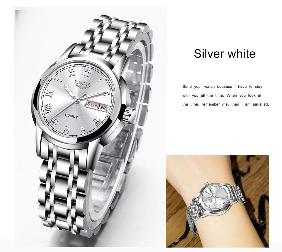 LIGE Gold Watch Women