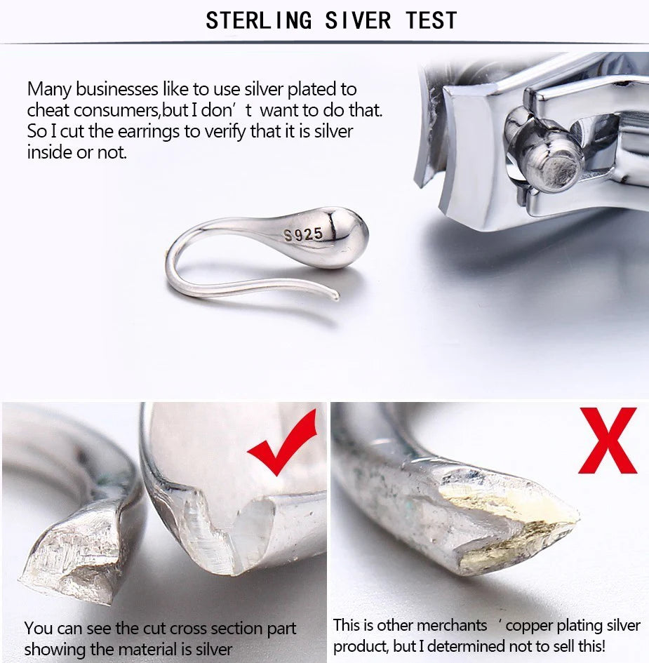 Sterling Silver Vintage Earrings For Women
