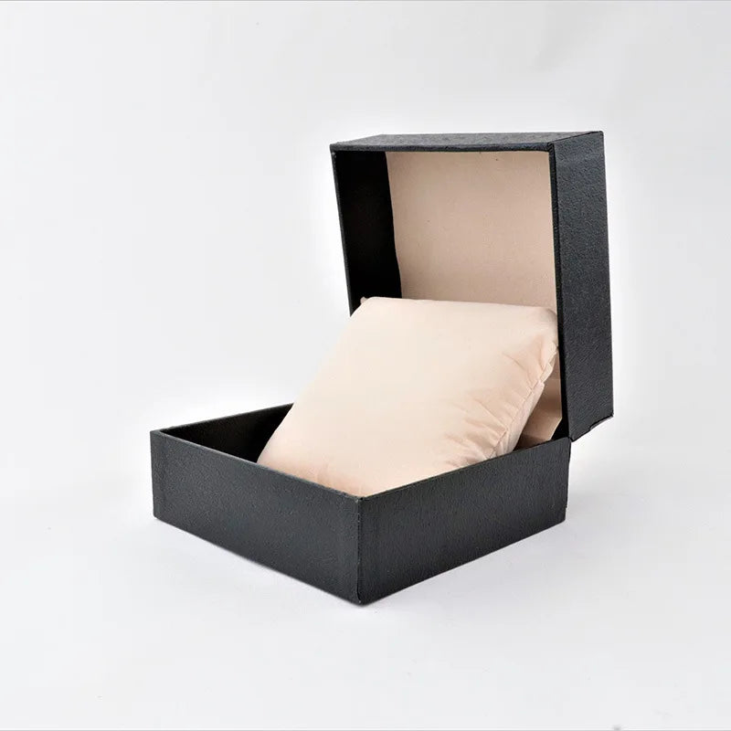 Luxury Black Single Watch Gift Box with Pillow Wristwatch Bracelet Display Case Watch Organizer Display Bracelet Packaging Box