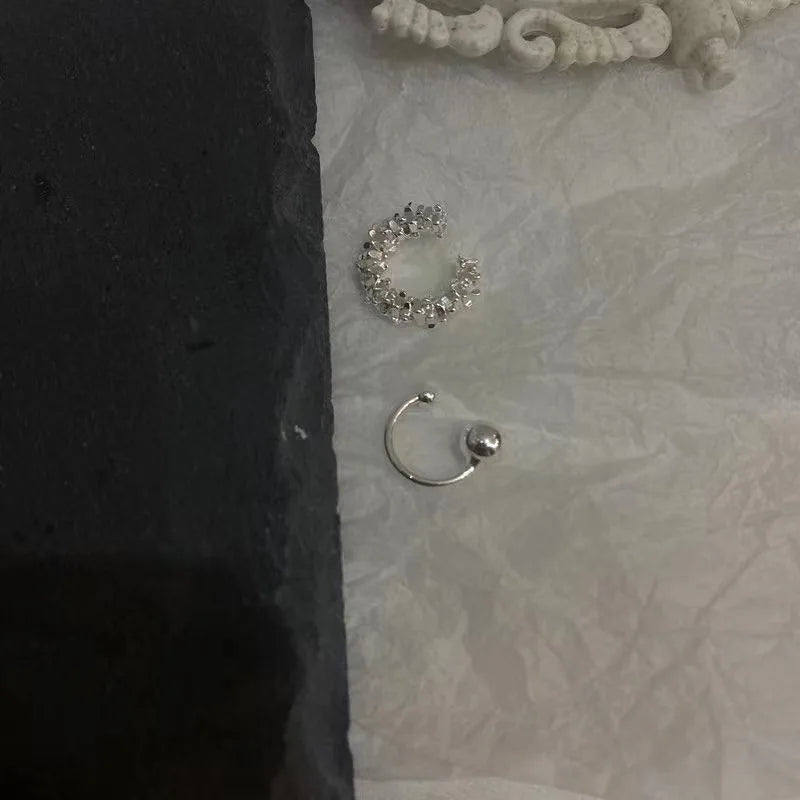 Simple High-end Earrings Clip Ear Clips Without Pierced Female Temperament Fashion Retro Cold Wind Ear Bone Clip