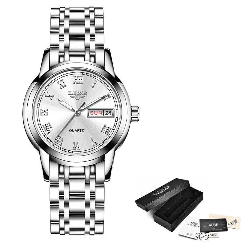 LIGE Gold Watch Women