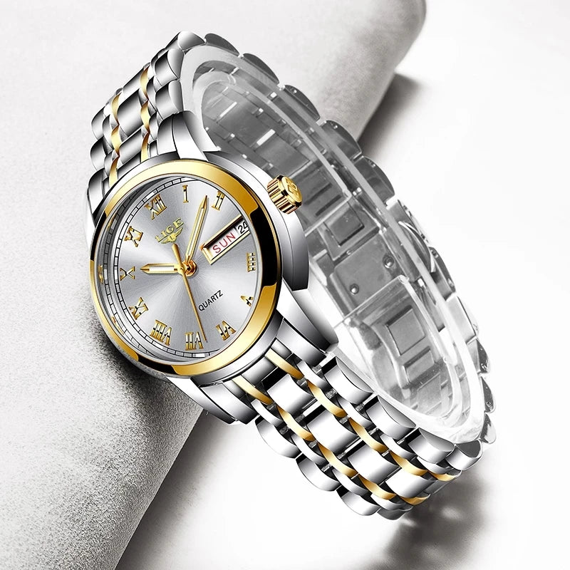 LIGE Gold Watch Women