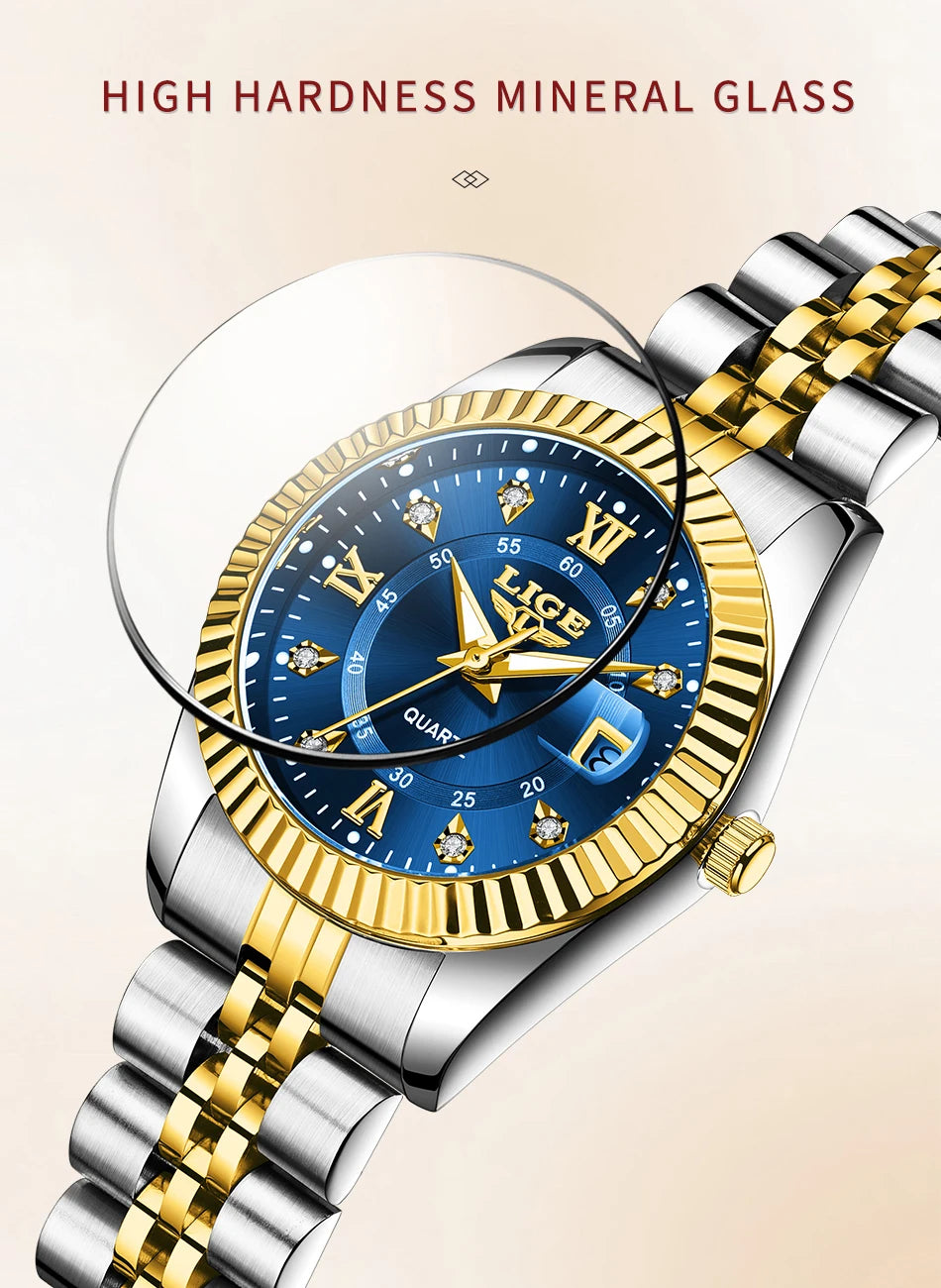 LIGE Luxury Watch For Women