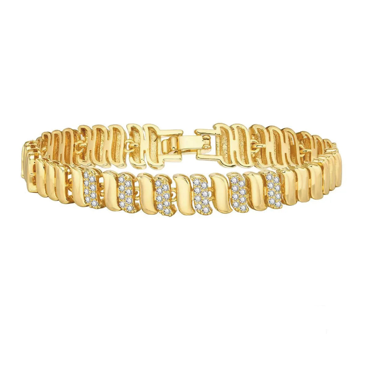 18 k Plated Gold Plated Mirco Zircon Bracelets For Women