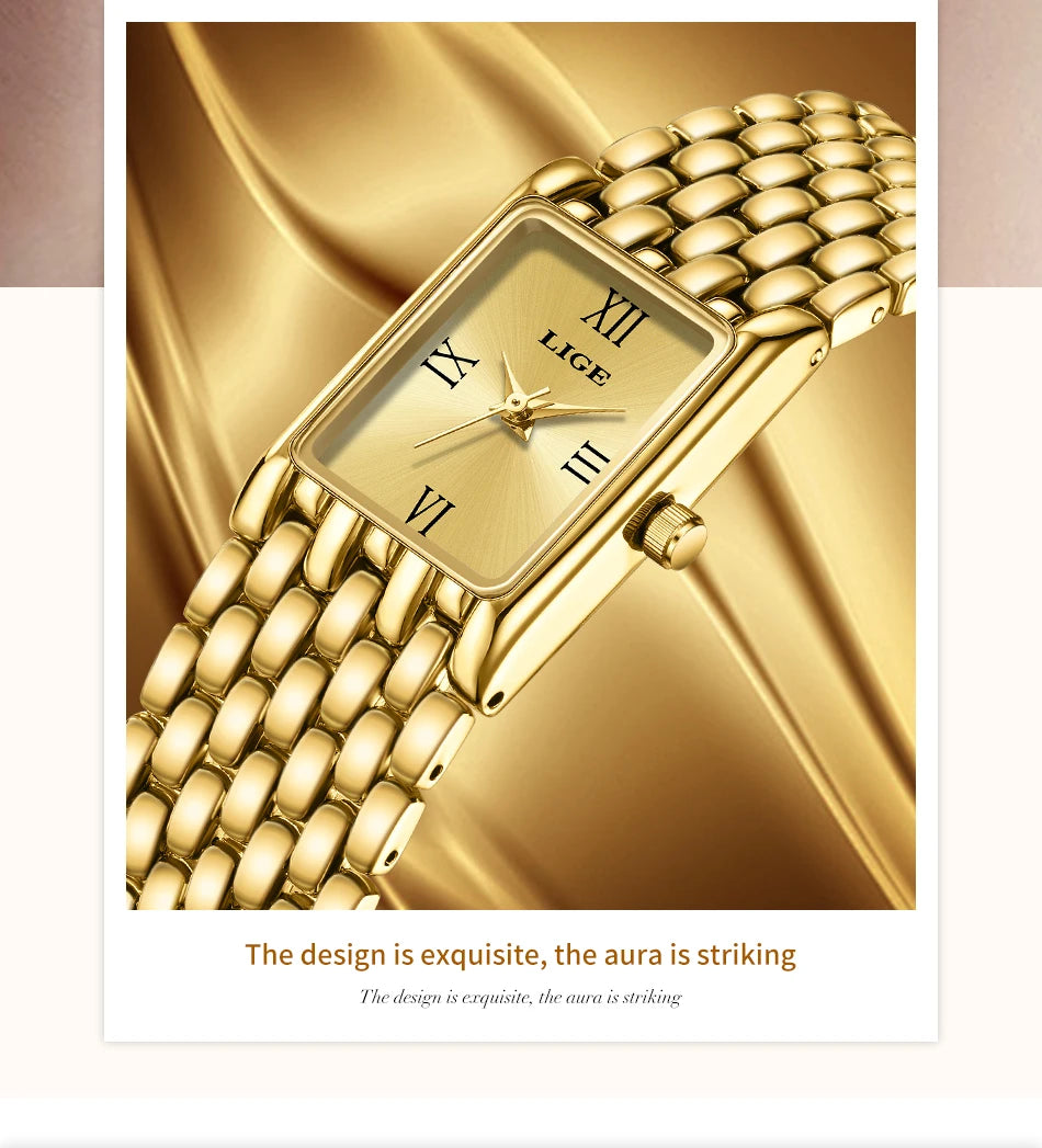 LIGE Gold Watch for Women