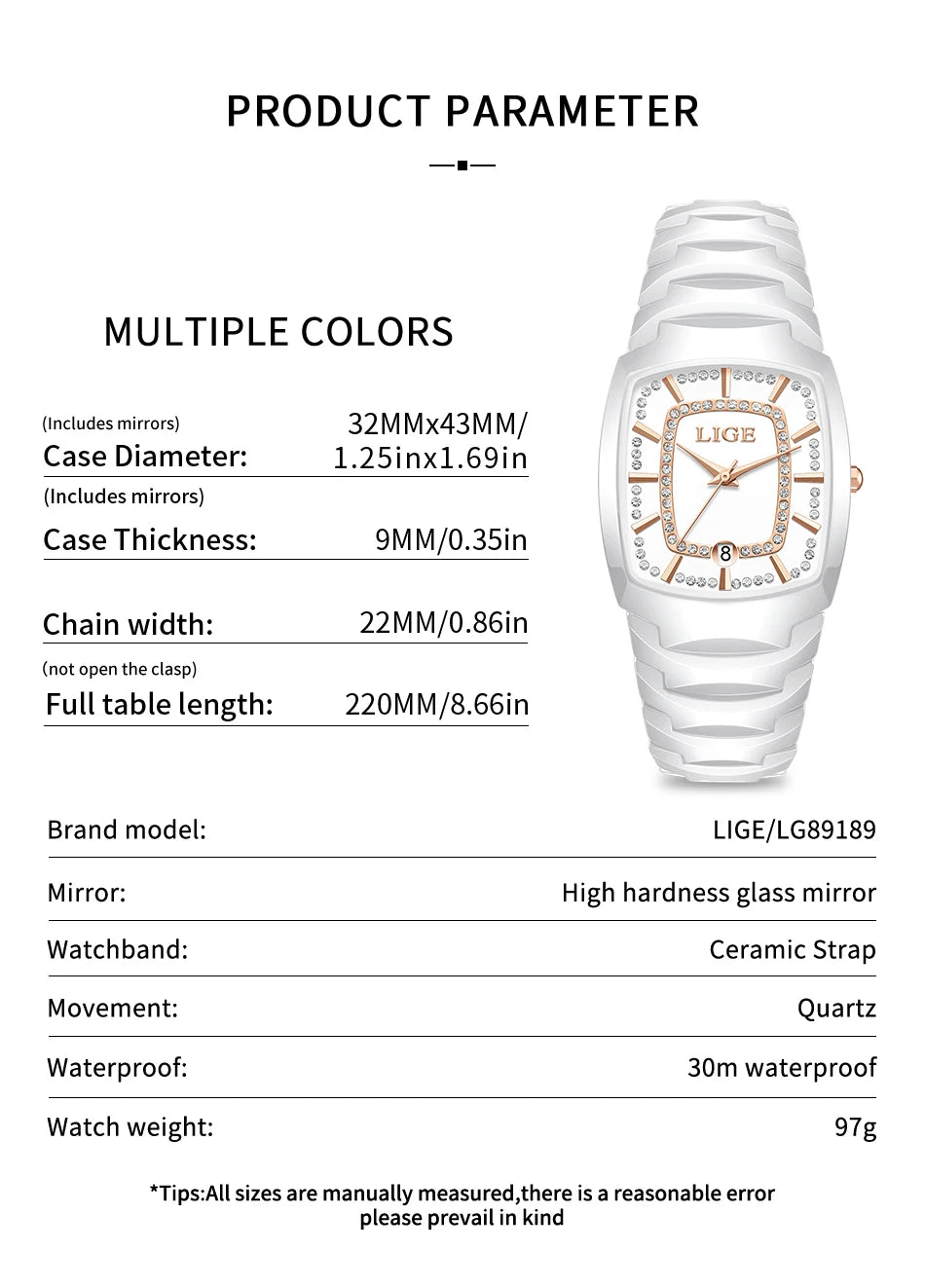 LIGE Watch for Woman