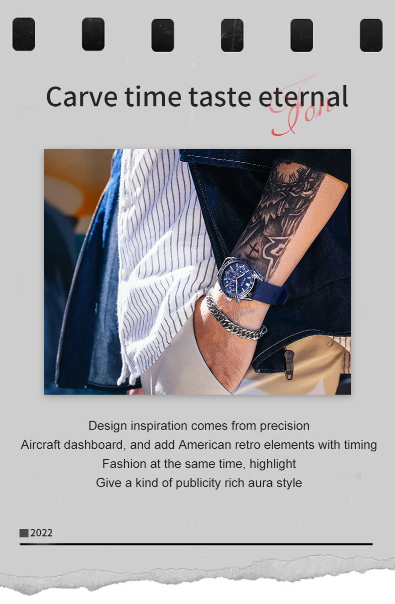 MEGIR Men Fashion Sports Watch