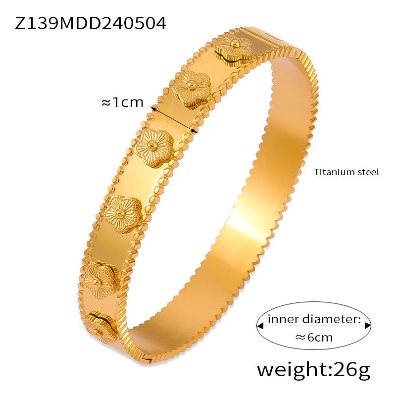 Elegant 8-piece Stainless Steel Bracelet