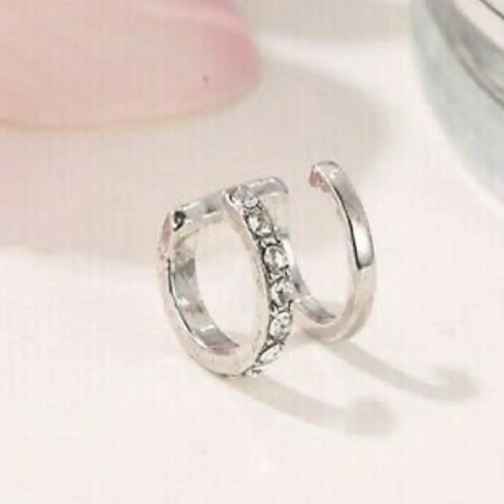 Rhinestone Decor Ear Cuff Earring for Woman