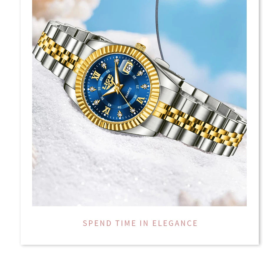 LIGE Luxury Watch For Women