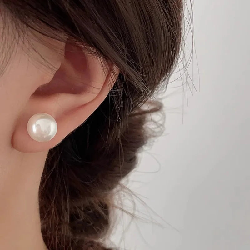 Sterling Silver Pearl Earrings for Woman