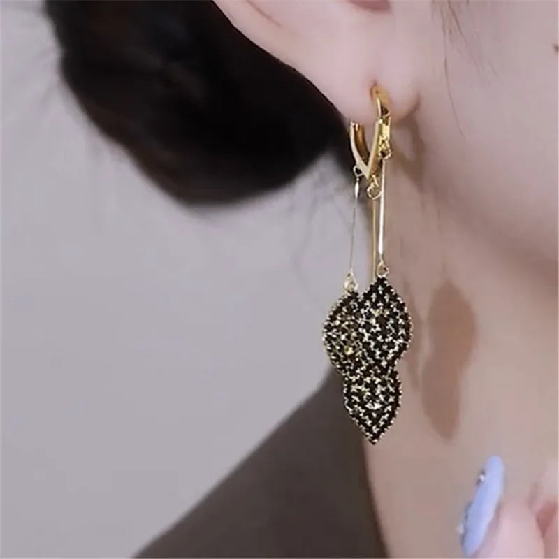 2023 New Fashion Trend Unique Design Elegant Delicate Geometric Round Earrings For Women Jewelry Wedding Party Premium Gifts