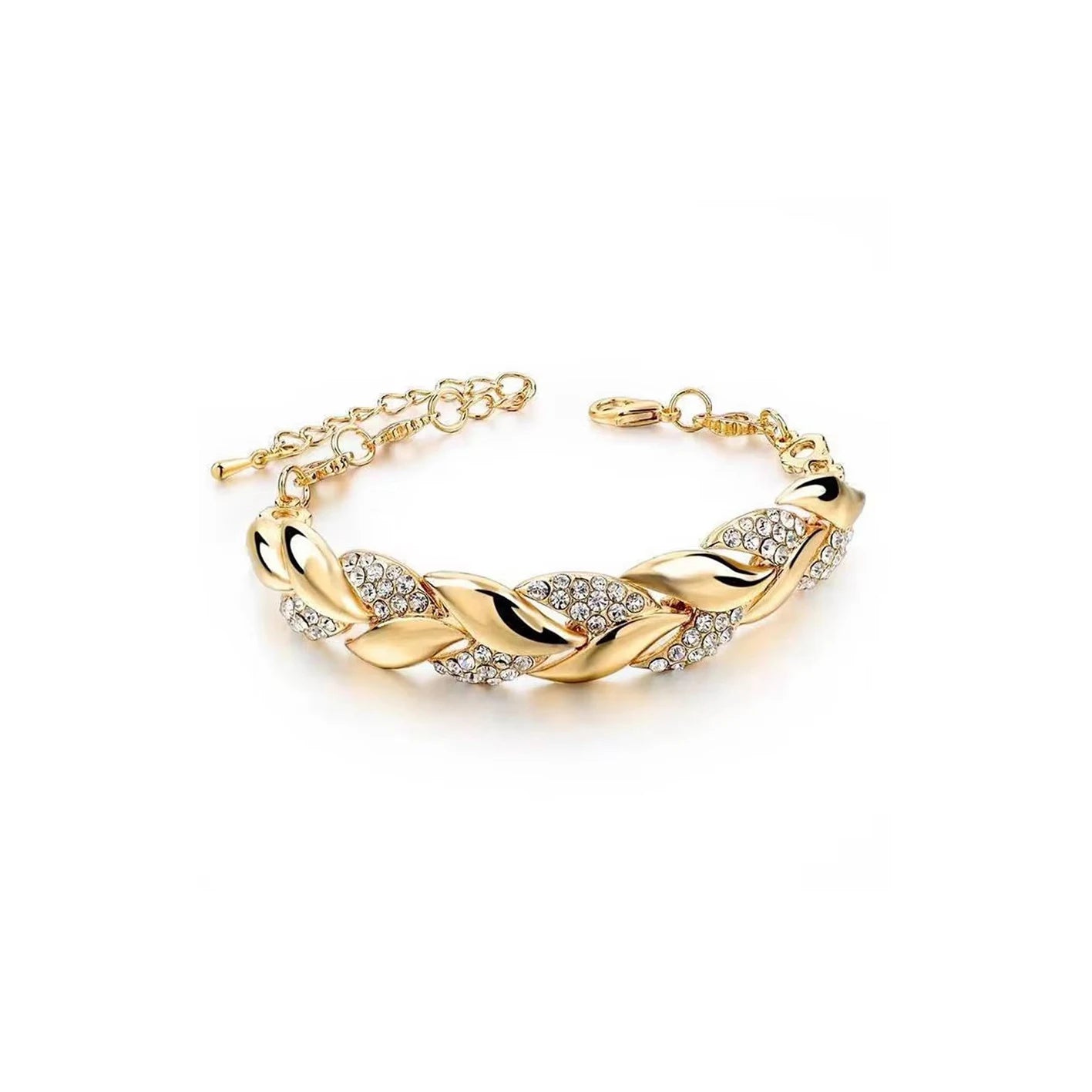 Luxury Braided Leaf Bracelet