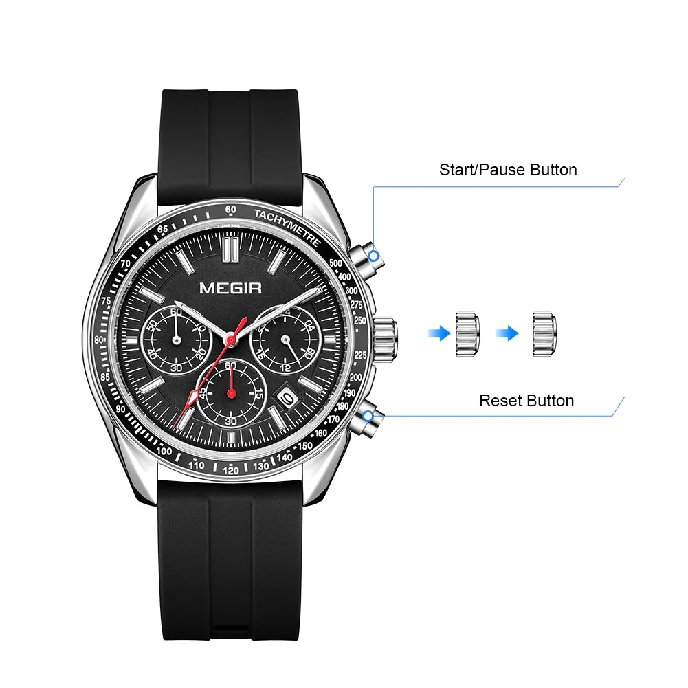 MEGIR Men Fashion Sports Watch