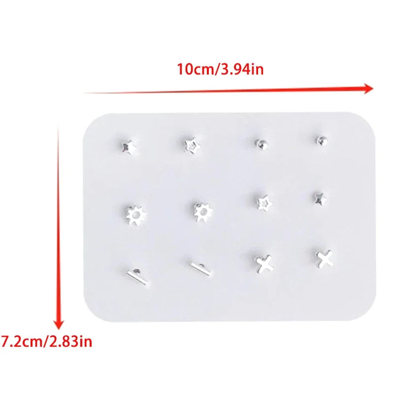 6 Pair Of Mini Minimalist Earrings With A Sense Of Design Gentle And Delicate Jewelry Earrings For Ear Decoration