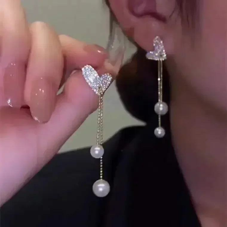 New Minimalist Long Wavy Fringe Earrings New Women Fashionable Hanging Earrings High-End Jewelry Minimalist Accessories Gifts