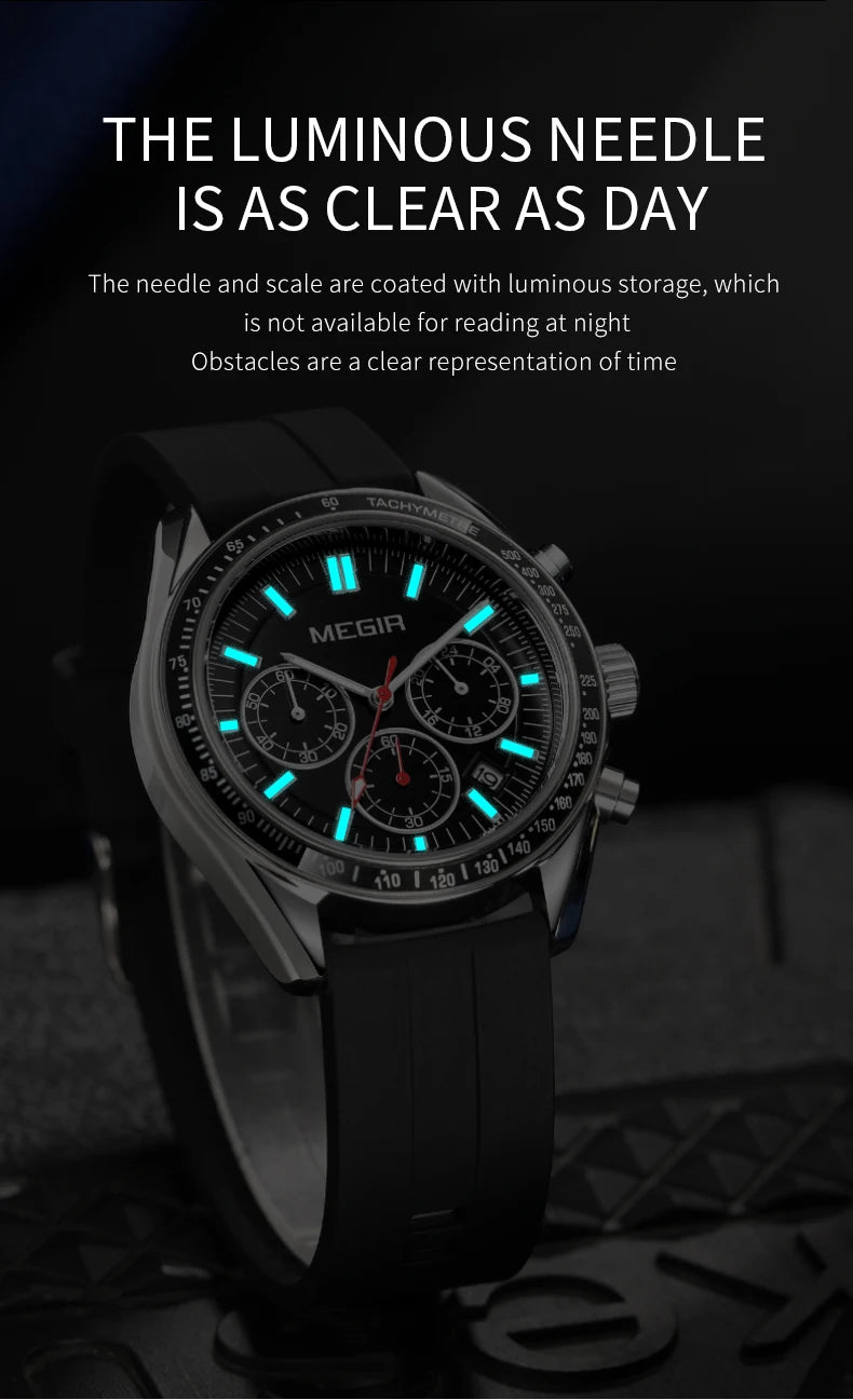 MEGIR Men Fashion Sports Watch