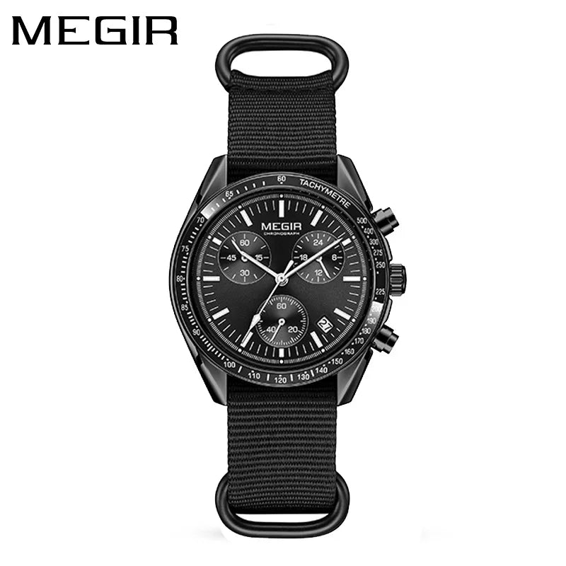 MEGIR Men's Weaving Strap Watch