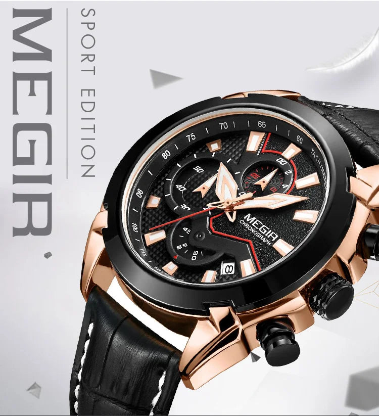 Megir Men's Chronograph Quartz Watch