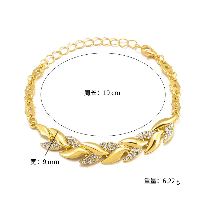 Luxury Braided Leaf Bracelet