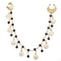 Body Jewelry Earring with Nose Ring Fashion Trendy Nose Clip Rings Fake Nostril Piercing Clip Gold& Black