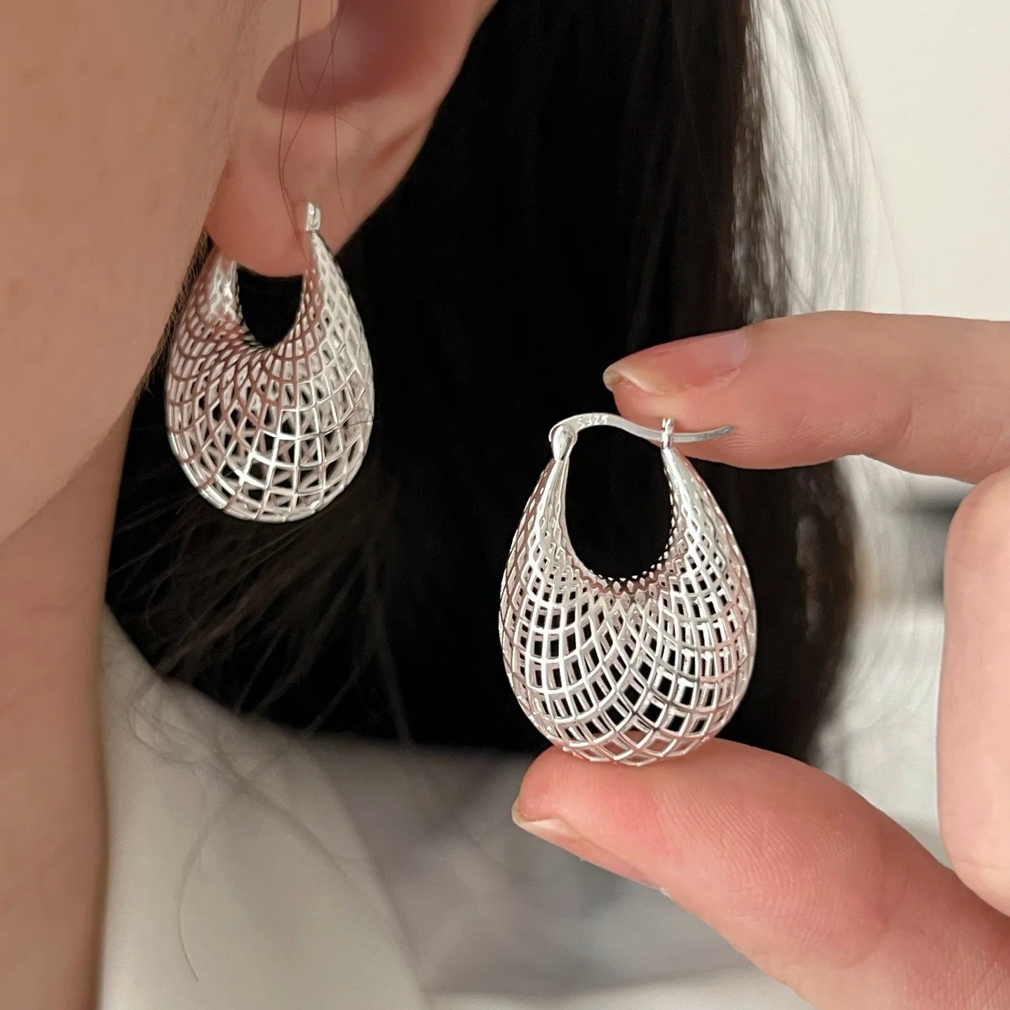 Sterling Silver Vintage Earrings For Women