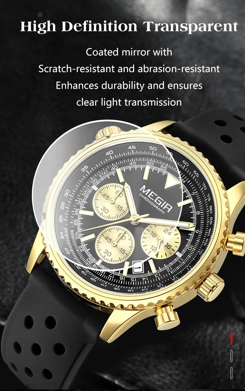 MEGIR Brand Original Luxury Fashion Watch for Men