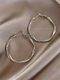 Exquisite silky texture design earrings for ladies