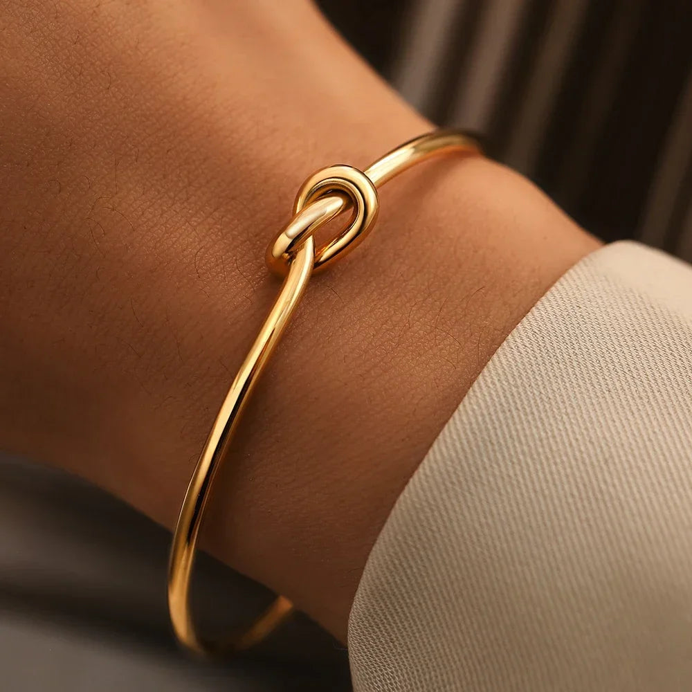 Stainless Steel Bracelets Vintage Twist for Women