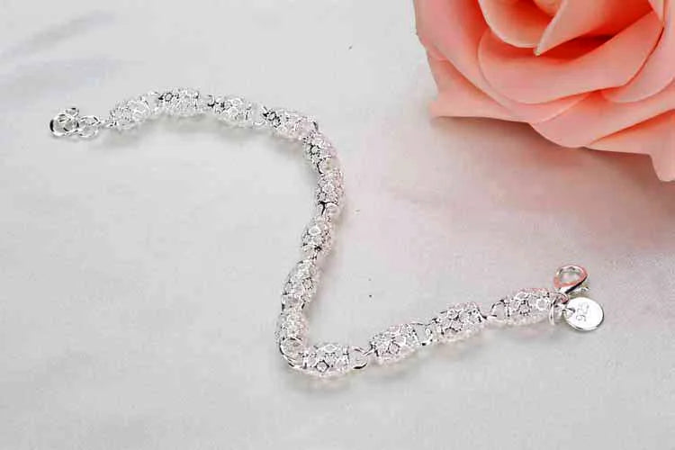 Sterling Silver Bracelet Zirconia