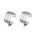 Real 925 Sterling Silver Simple Earcuff Tasteful Zircon Clip On Earrings For Women Small Ear Cuff Jewelry Girls pendientes mujer