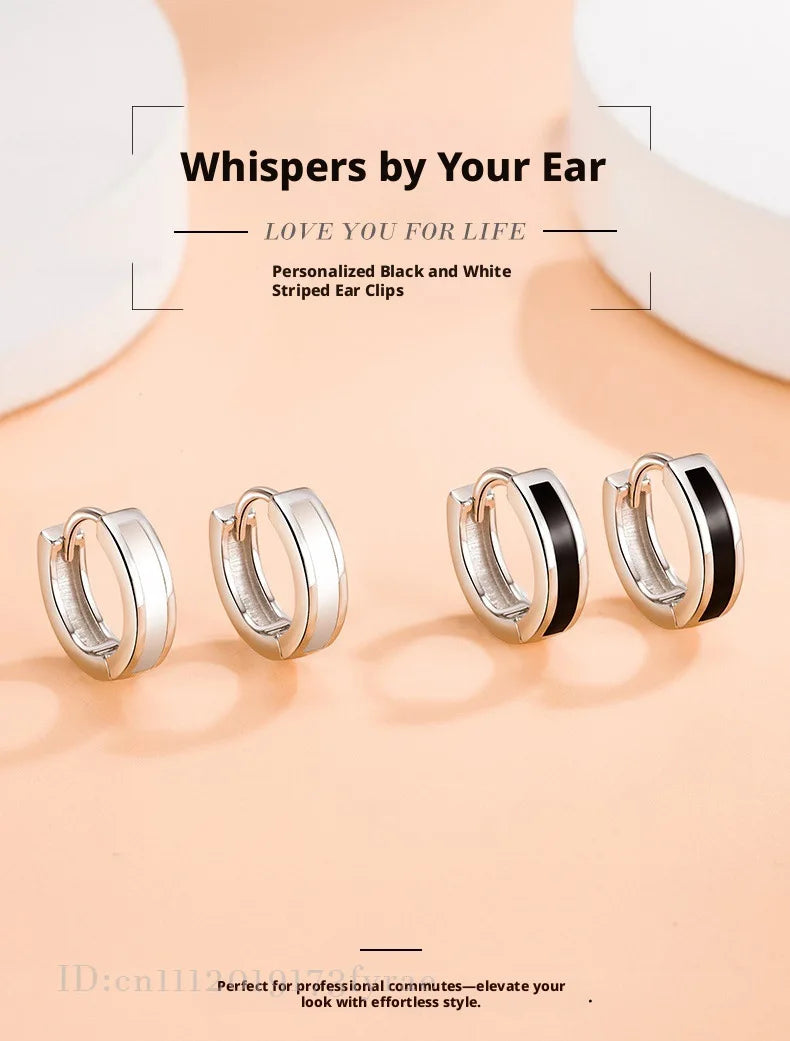 Sterling Silver Simple Round Earrings
