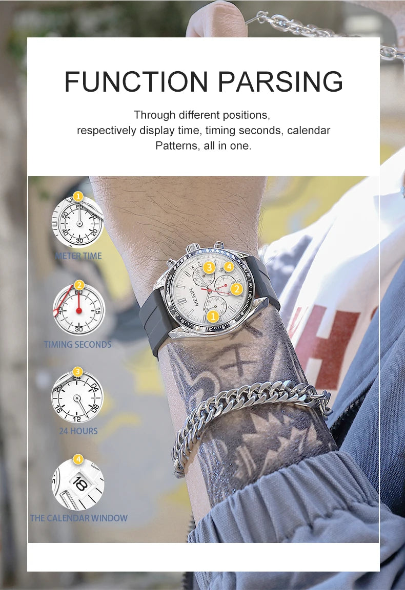 MEGIR Men Fashion Sports Watch