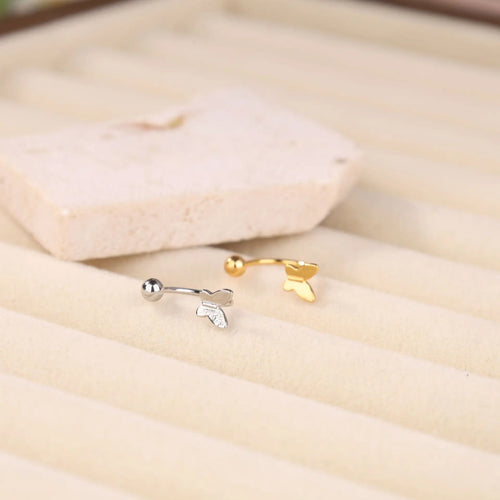 1Pc Simple Butterfly Nose Ring