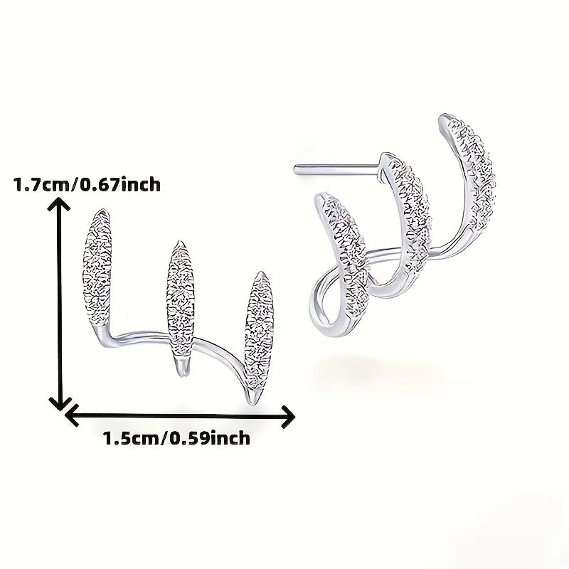 2 Pieces Of Fashionable Women's Earrings