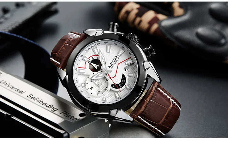 Megir Men's Chronograph Quartz Watch