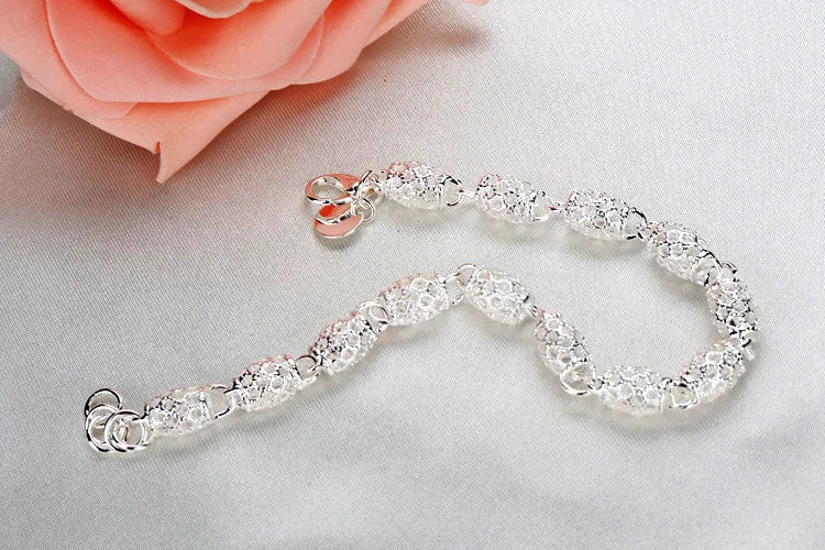 Sterling Silver Bracelet Zirconia