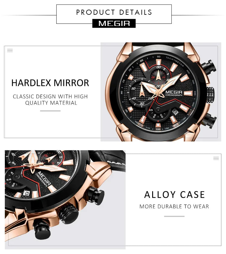 Megir Men's Chronograph Quartz Watch