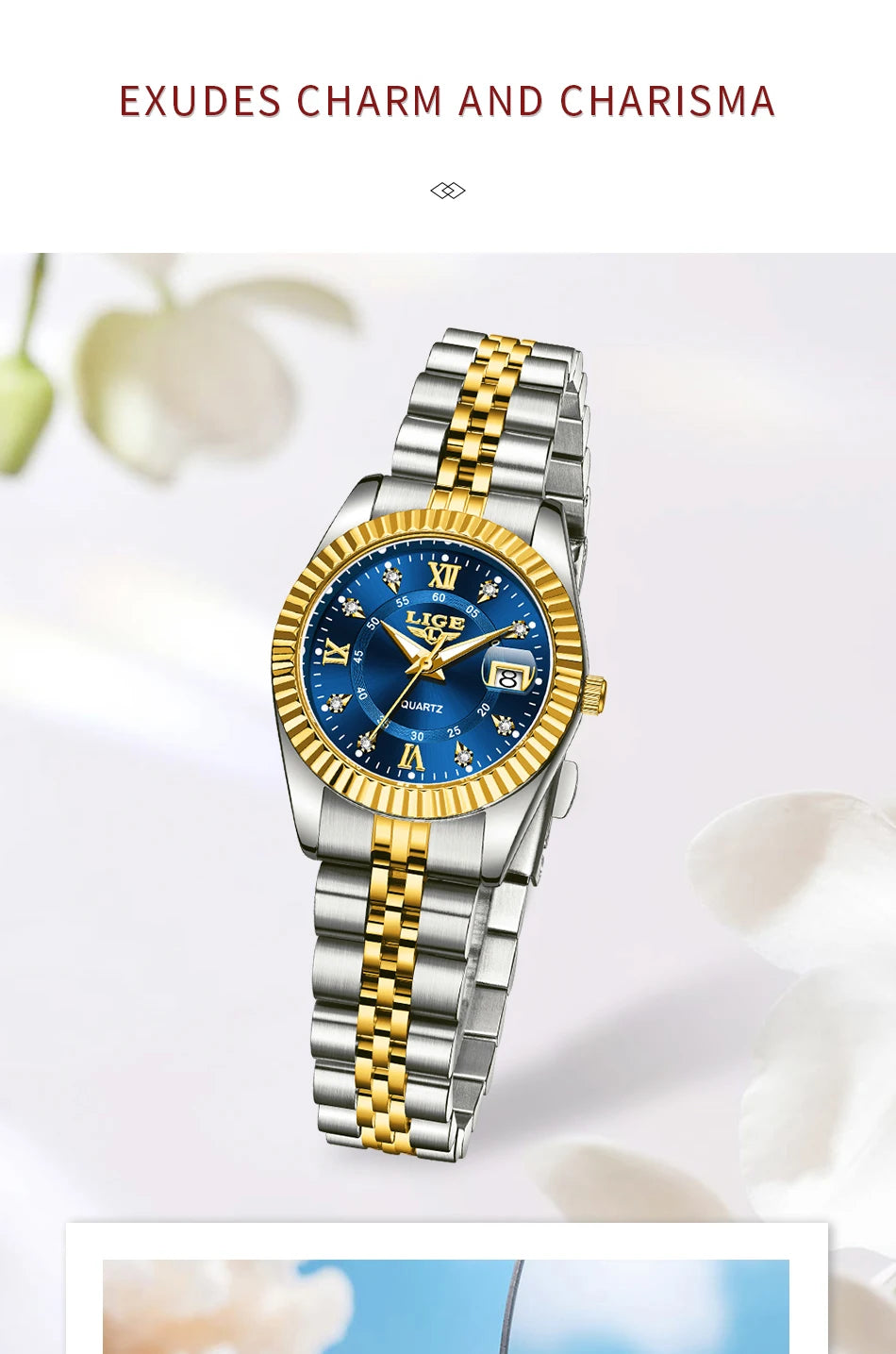 LIGE Luxury Watch For Women