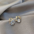 Asymmetric D-shaped Earrings