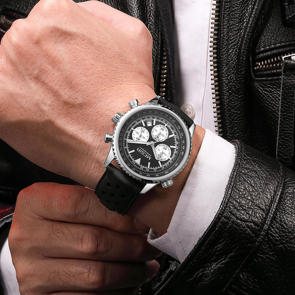 MEGIR Brand Original Luxury Fashion Watch for Men