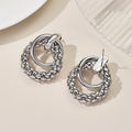 Women Earrings Big Shiny Double Rings
