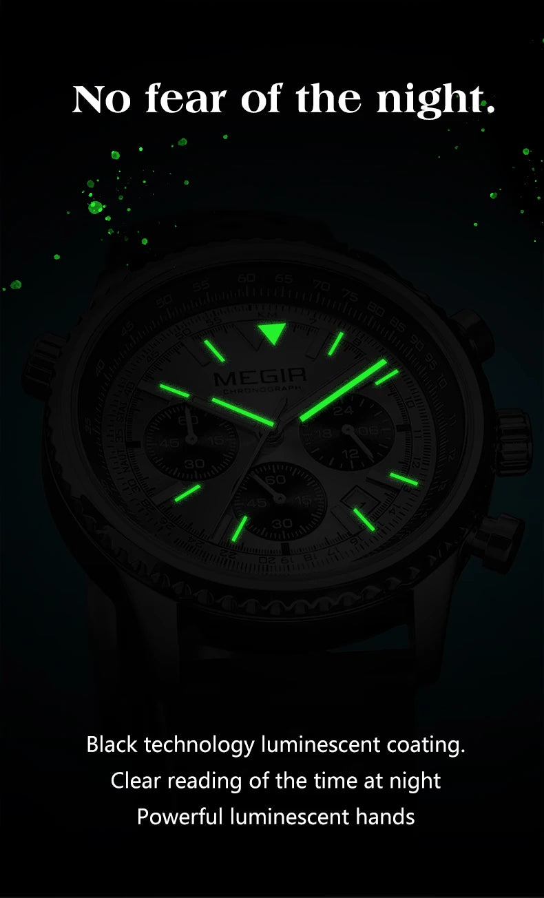 MEGIR Brand Original Luxury Fashion Watch for Men