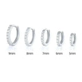 1 Pair Dainty Earrings for Women Round Stud Piercing Cartilage Ear Ring Zircon Gold Silver Color Fashion Jewelry Trend Gift