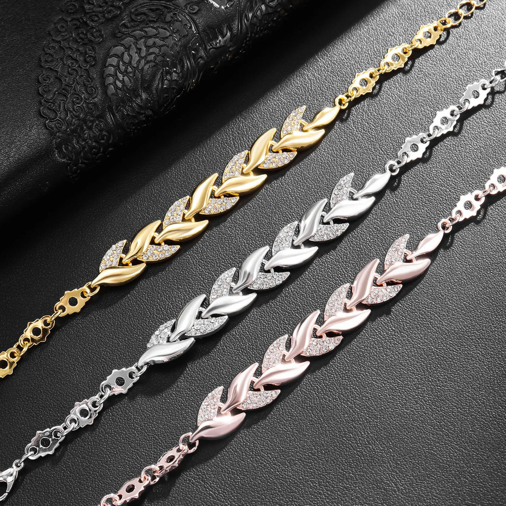 Luxury Braided Leaf Bracelet