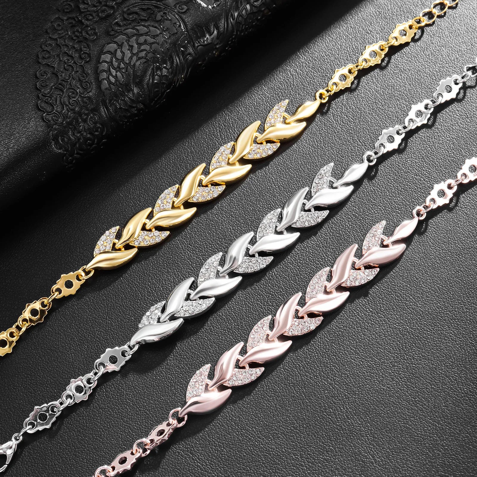 Luxury Braided Leaf Bracelet