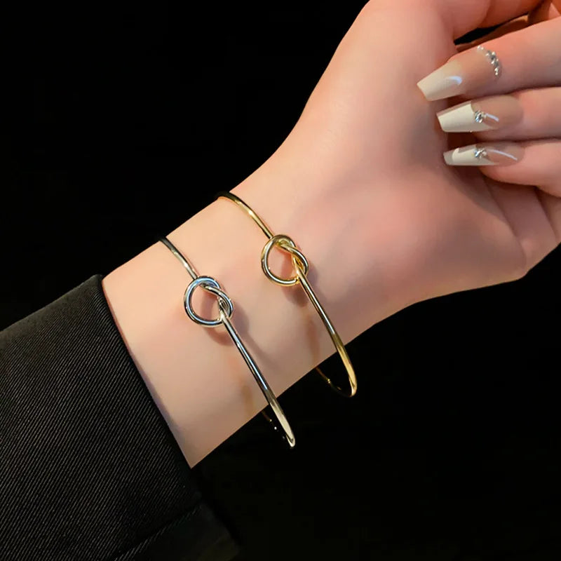 Stainless Steel Bracelets Vintage Twist for Women