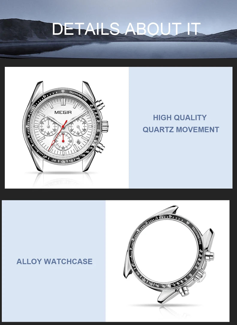 MEGIR Men Fashion Sports Watch